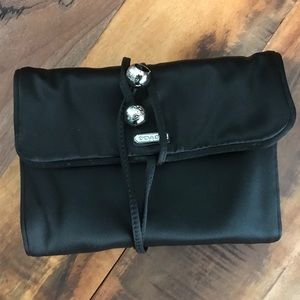 Black Satin Coach Jewelry Purse NWT